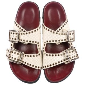 Isabel Marant Lennyo embossed snakeskin sandal 7-7.5